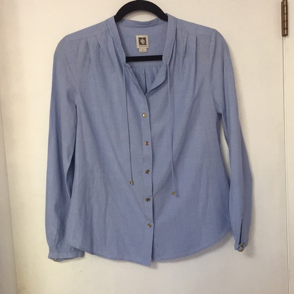 Anne Klein Long Sleeves Blouse - Picture 1 of 10